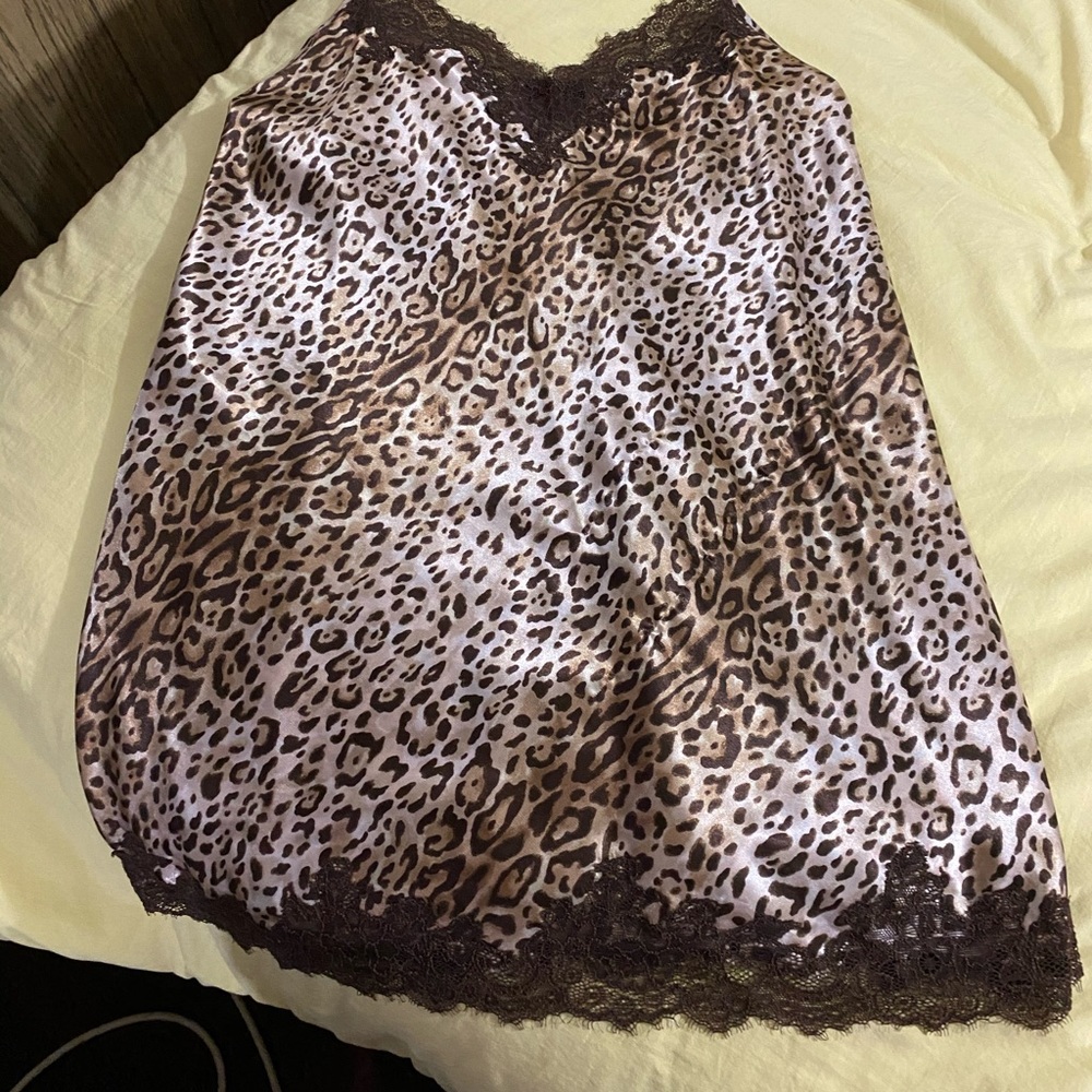 cheetah print slip dress
